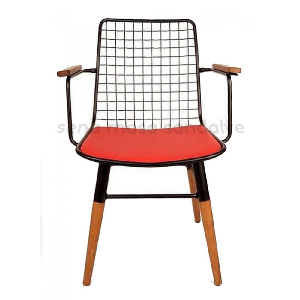 Kollu Tel Sandalye AK02